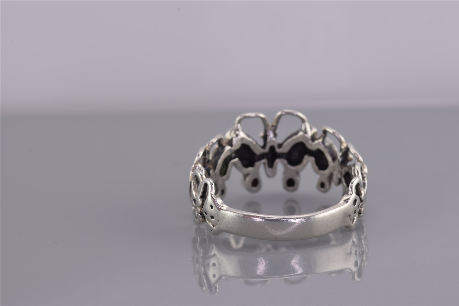 Sterling Silver Dimensional Speckled Butterflies … - image 4