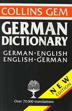 German-English, English-German Dictionary (Gem Dictionaries) Paperback Book The