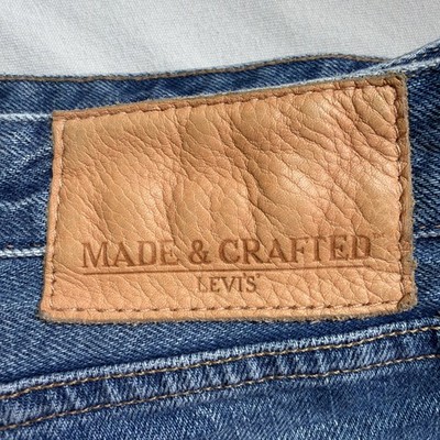 Levi s Premium Blue Tab Made And Crafted Medium Wash Men s Jeans Tack Slim 38X34