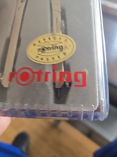 Rotring Rapid Adjustment Compass in scatola originale con regolazione rapida lago des - Foto 5 di 6