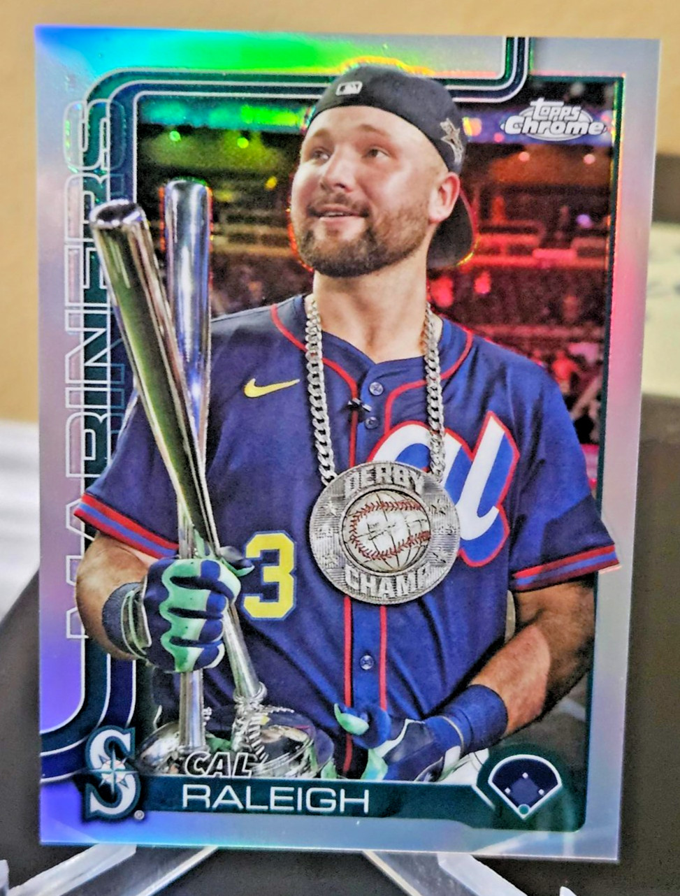 CAL RALEIGH 2025 TOPPS CHROME UPDATE "IMAGE VARIATION" SSP CARD #USC45