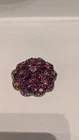Vintage Weiss Ruby and Pink Brooch Costume Jewelry Post 1955 Beautiful