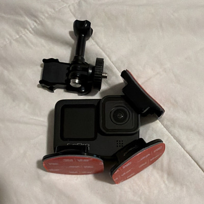 GoPro HERO9 Black Action Camera 4K UHD Waterproof w/ Mounts & Pads NO CHARGER