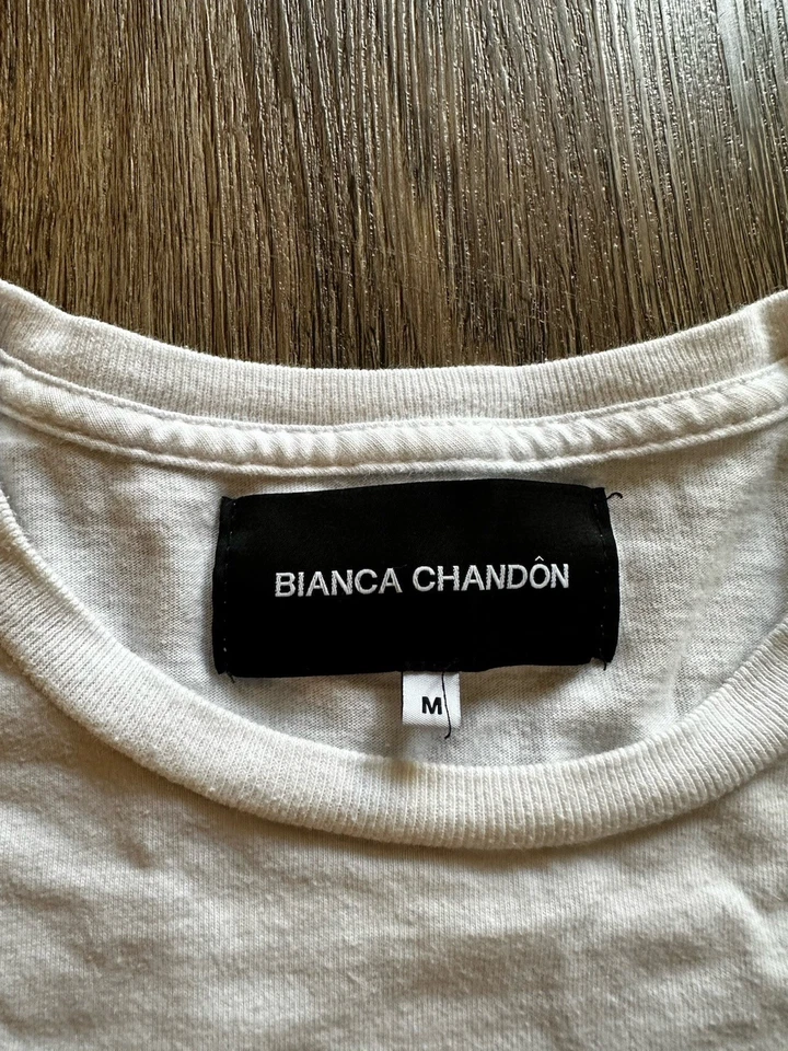 Camiseta Bianca Chandon Dama Rosa Manga Corta (Medidas Incluidas) M *Mancha Foto 2 de 4