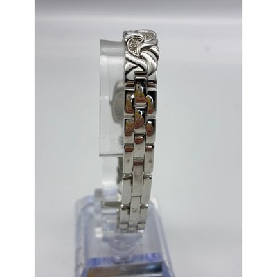 Elgin Watch EG172 Ladies Silver Tone Mother of Pearl Dial Crystal Accent Dress s-l400.jpg main image 4