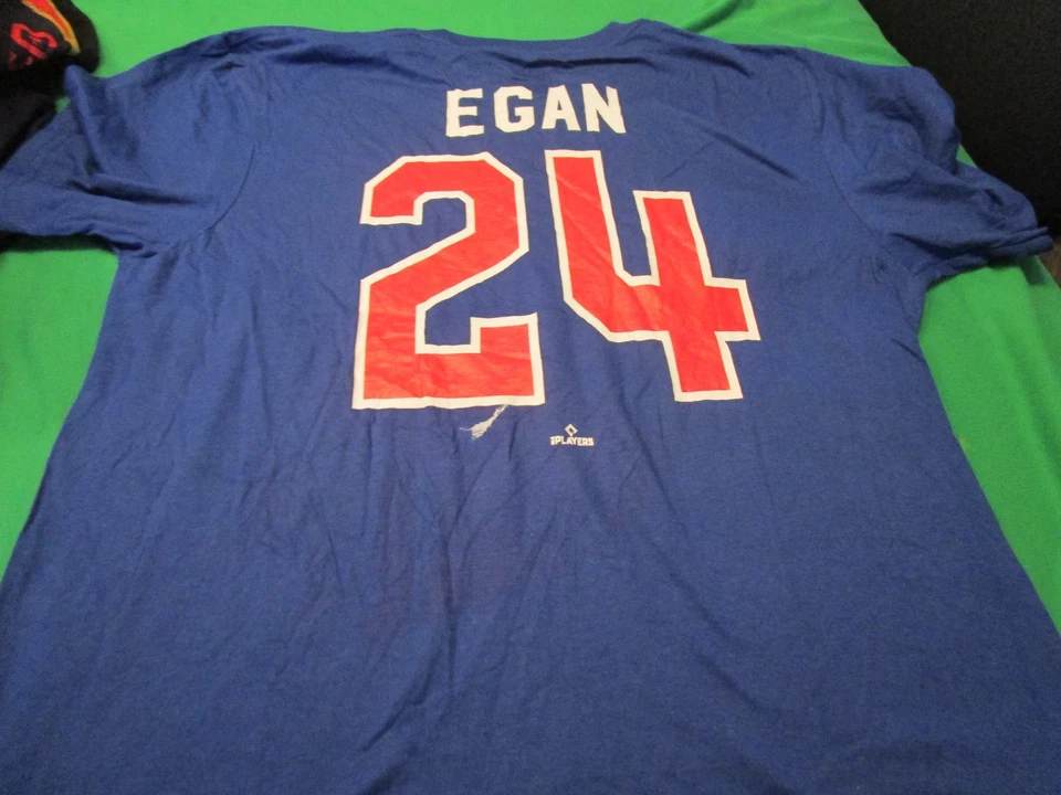 NEW FANATICS MLB MONTREAL EXPOS #24 EAGAN MENS S/S T SHIRT BLUE LG - Image 2 of 3