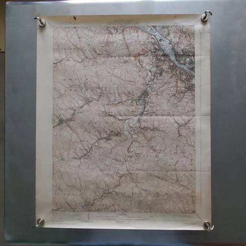 1308----1906 Carnegie PA (and vicinity) Topographic + Geologic Survey map