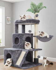 Cat Tree, Heavy Duty Cat Tower for Indoor Cats, Large Bottom Cat Condo for Maine
