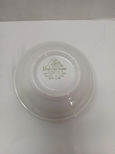 Lot Of 8 Shenango Restaurant Ware. Berry Sauce Bowls. Grey Pink Stripe,... - Picture 5 of 18