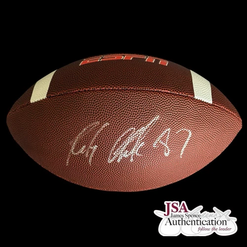 Rob Gronkowski Signed Football JSA COA Autograph Patriots Gronk