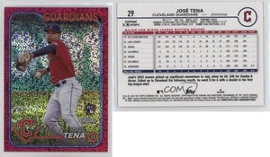 2024 Topps Chrome Magenta Speckle Refractor /350 Jose Tena José #29 Rookie RC