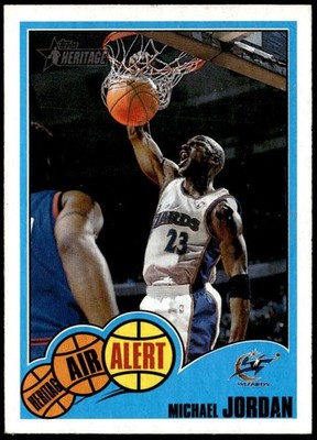 2001-02 Topps Heritage #AIR10 Michael Jordan Air Alert E1