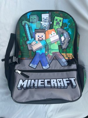 Minecraft Multicolor Kids Backpack Steve Alex Creeper Polyester Medium Zip