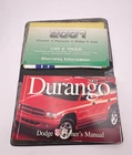 2001 Dodge Durango Owners Manual Set with Case and Supplemental Paperwork
