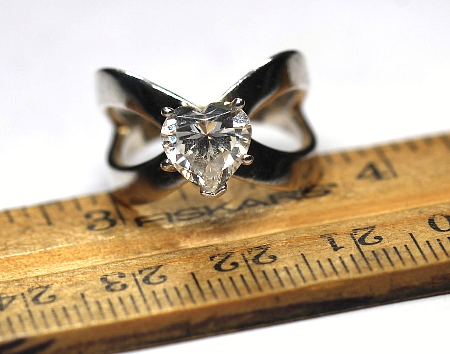 2CT Lab Created Heart Shape Solitaire Sterling Si… - image 6