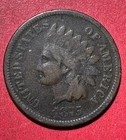 1875 US Indian Head Cent! Lower Mintage! FINE Details! Old US Coin!