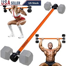Dumbbell Barbell Converter Adjustable Weight Home Gym Equipment Fitness Tool New