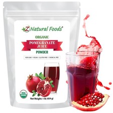 Organic Pomegranate Powder 1 lb - Pure Juice Extract for Smoothies  Recipes