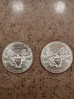 2 1oz 2016  Sterling Silver Eagles.