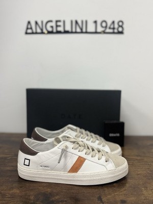 D. a. T. E.Hill Niedrig Sportschuhe Leder Weiß Casual Herren 40