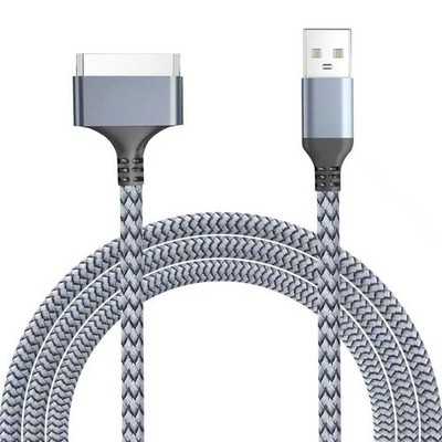 LBSC USB to 30 Pin Charger Cable Compatible with Old iPhone 3.3ft, Silver