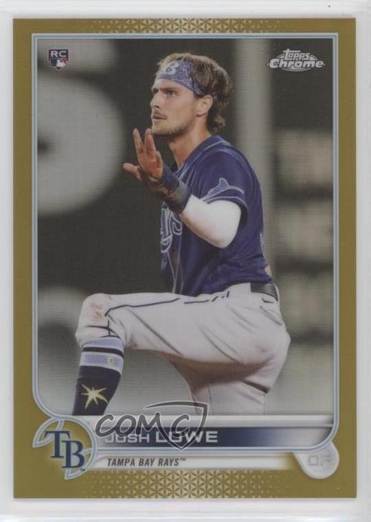 2022 Topps Chrome Gold Refractor 37/50 Josh Lowe #83 Rookie RC 0u56