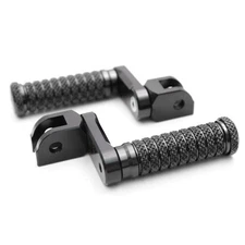 Black M-Grip Front 1.5" Extended Foot Pegs For MV Agusta Rivale 800 14 15 16