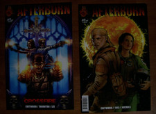 AFTERBURN #1  2008 SAMUEL L. JACKSON & DAVE BAUTISTA MOVIE + Crossfire #1