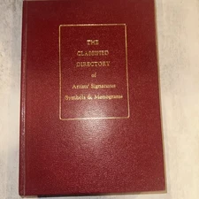 The Classified Directory of Artists' Signatures Symbols & Monograms