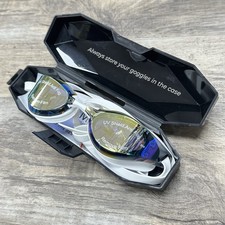 The Magic 5 Swim Goggles With Case Mirror Coating White New