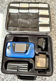 Sega Game Gear - Works, Recapped, 14 Games, Clean Shell, Power Supply + more