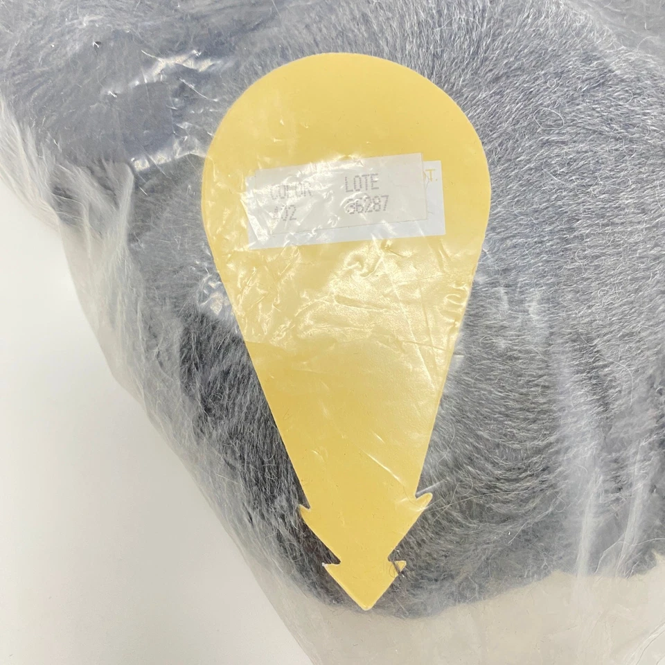 100% Baby Alpaca Yarn Lot of 10 Skeins Fingering Superfine Wt Dk Charcoal 50g Ea - Image 4 of 4