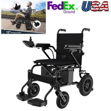 Electric Lightweight Foldable Intelligent Wheelchair Travel Mobility Powerchair