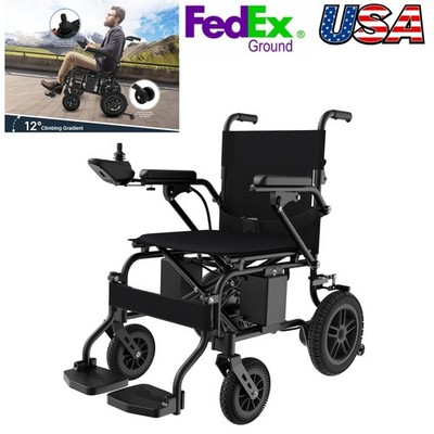 Electric Lightweight Foldable Intelligent Wheelchair Travel Mobility Powerchair