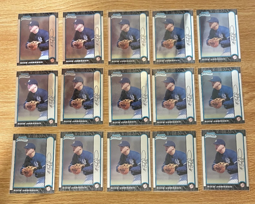 Nick Johnson 1999 Bowman Chrome #185 Rookie Card Lot of 5 RC Qty Available