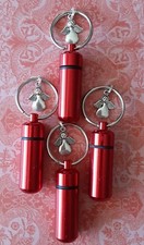 4F Red,Small Urn,Keepsake Urn,Cremation Urn,Key Chain Urn,Mini Urn, Angel Charms