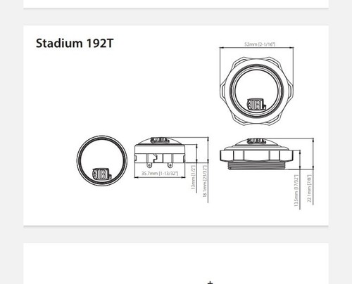 Estadio JBL, cápsulas de aluminio para rango medio JBL y tweeters - Imagen 7 de 9