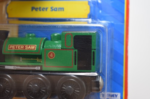 Peter Sam Square Funnel Rare Thomas & Friends Wooden Railway Engine Train Sealed - Picture 8 of 9