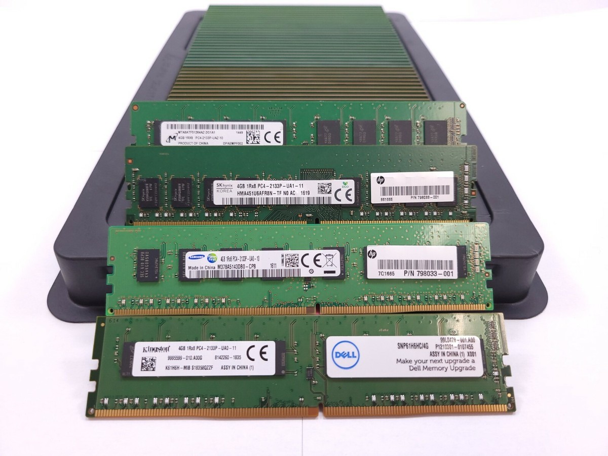Desktop Ram Mixing Ram Brands Ddr4 LOT 250 MIX BRAND 4GB DDR4 2133P-U ...