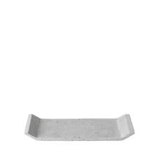 Blomus Moon Decorative Polystone Tray Light Grey 12" X 5" - 65770