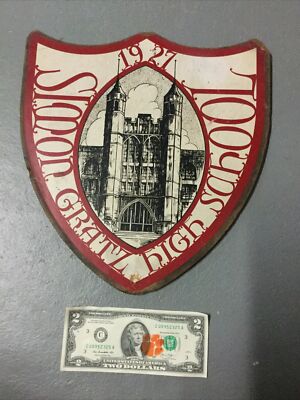Vintage Simon Gratz High School Philadelphia PA Wall Plaque
