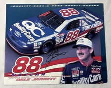 1997 DALE JARRETT Ford Quality Care promo folder ~ SIGNED autographed