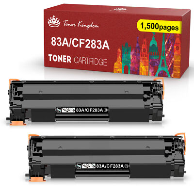2 Black CF283A 83A Toner Cartridge For HP LaserJet Pro MFP M201dw M201dn Printer