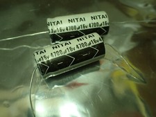 NITAI 4700UF 16V Axial Electrolytic Capacitors UK STOCK x3pcs