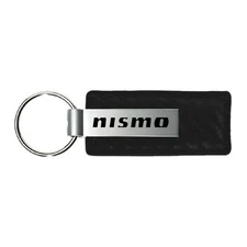 Nissan Nismo Carbon Fiber Leather Key Chain