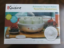 Euro Cuisine Yogurt Maker Automatic Dishwasher Safe Homemade BPA free NIB
