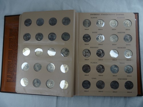 Álbum trimestral Dansco Washington Statehood 100 monedas BU 1999-2008 No. 7143 - Imagen 6 de 9