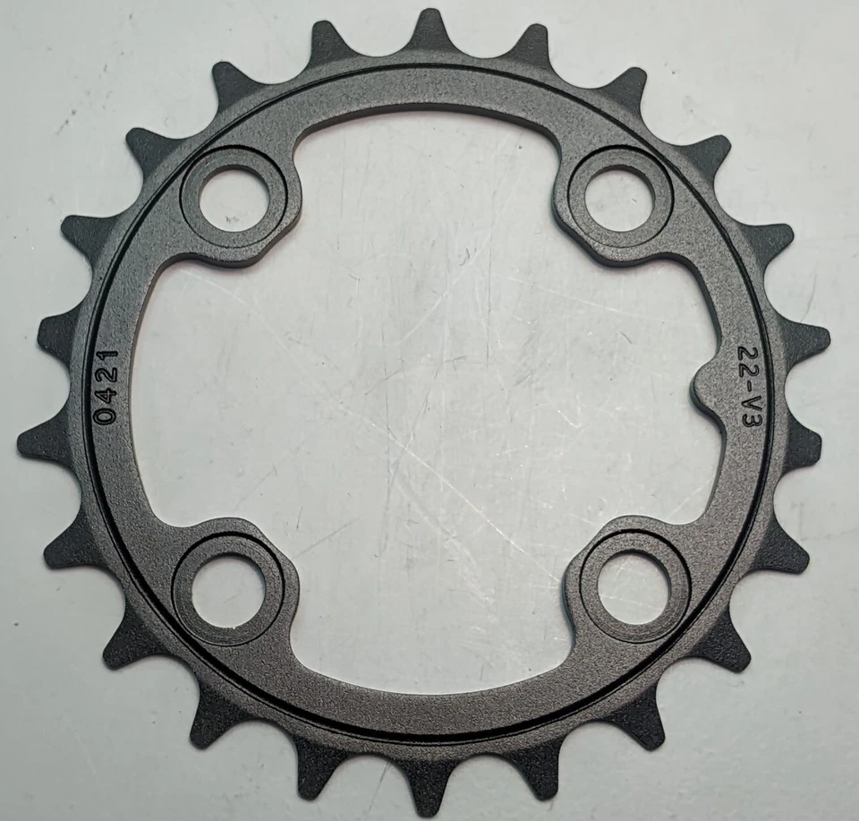 Truvativ SRAM MTB Chainring 22T V3 - 64mm BCD Black - Fit 3x9 Speed Crankset - Image 3 of 4