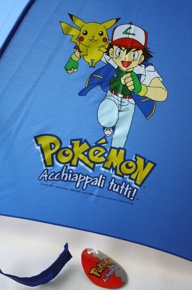 Parapluie Enfant Vintage Pokémon Pikachu – Authentique Nintendo, Neuf Avec étiquettes