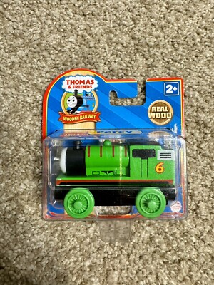 Percy Wooden Wood Train Thomas & Friends Real Wood 2007 NIB